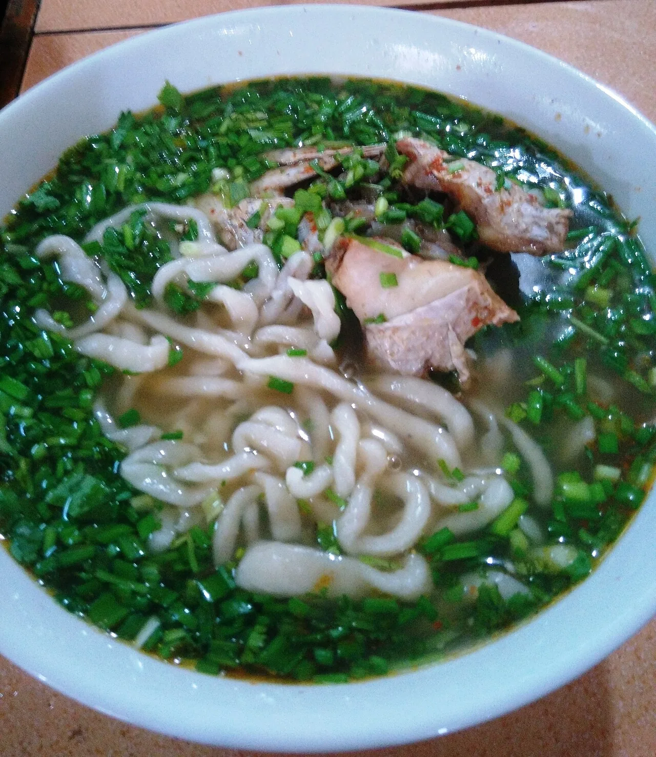 Bánh canh cá lóc (bữa trưa ngày 5)